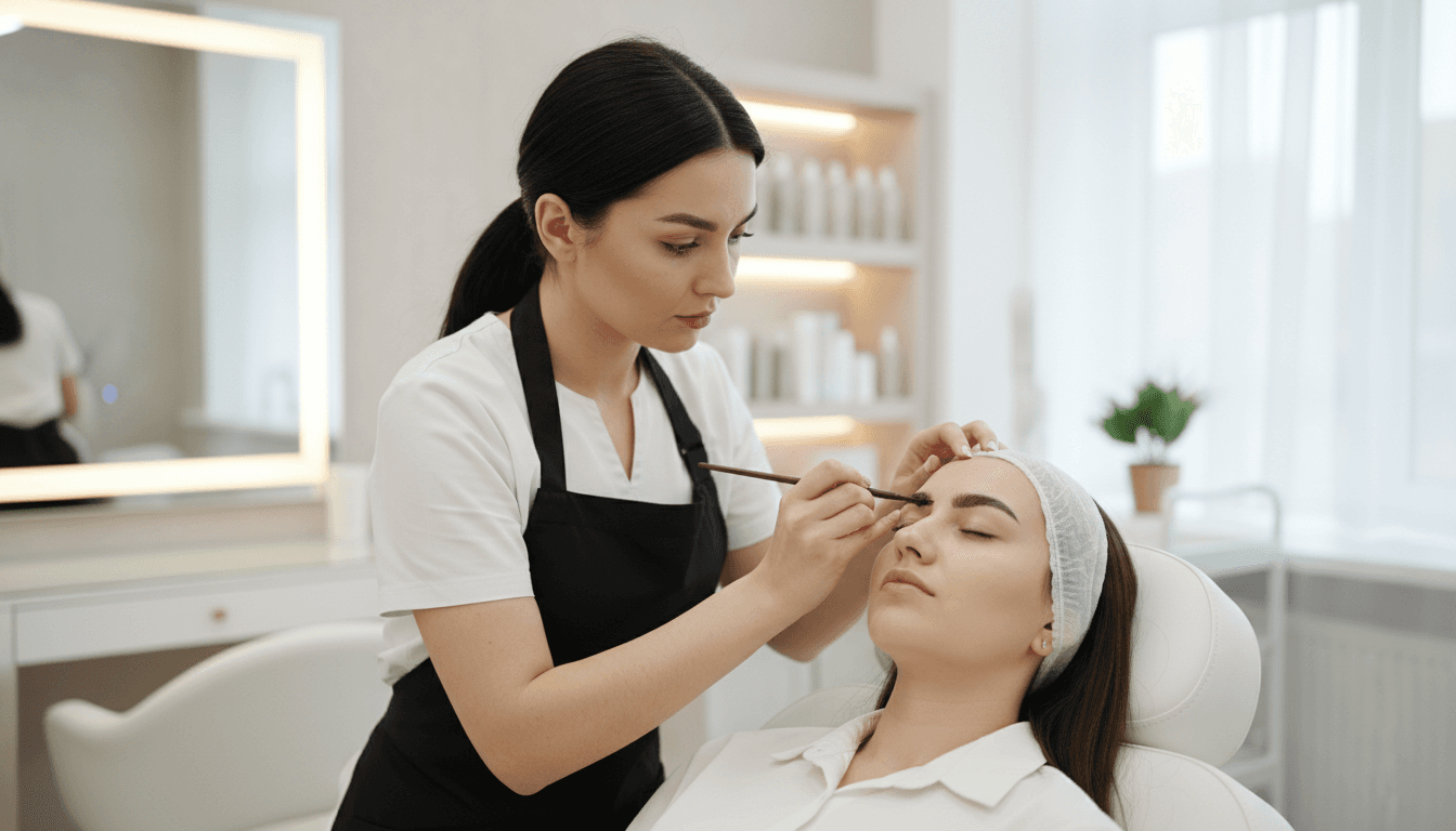 Custom brow tinting