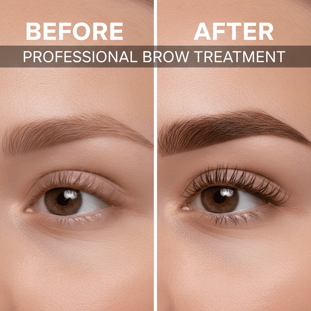 Tint and shape for fair brows looking fuller and more defined