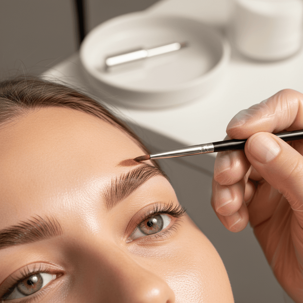 Professional eyebrow shaping and tinting