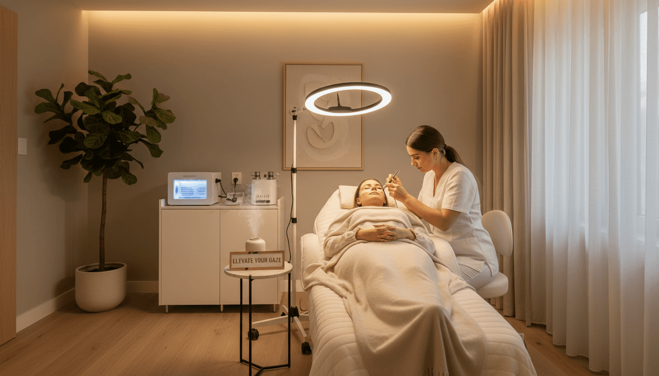 LASH & BROW SCHOOL treatment area in London